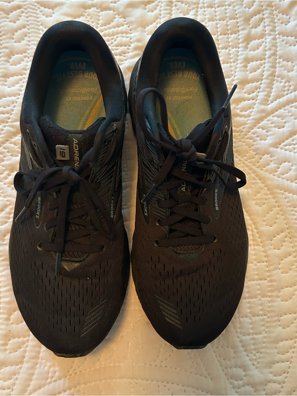 Brooks Black Adrenaline 19 Athletic Shoes